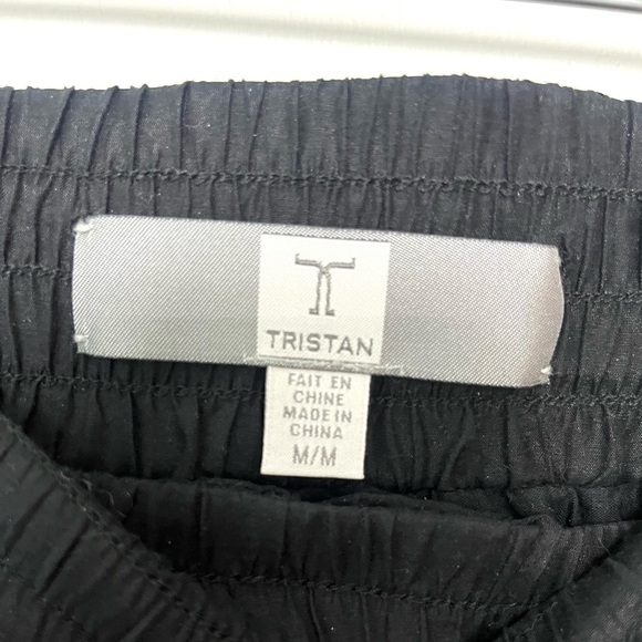 Tristan Elegant Black Skirt with Lace Detail - Picture 4 of 4